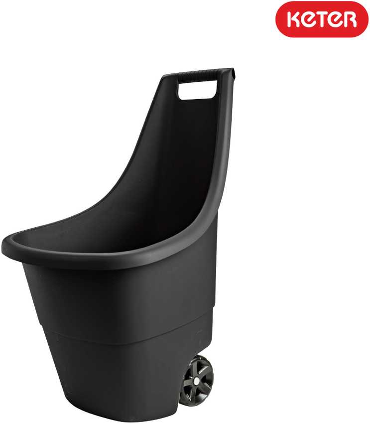Karutis Keter EASY GO BREEZE 50 L 230444, juodas