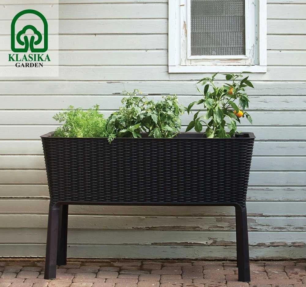 Pakeltas vazonas EASY GROW viskio ruda
