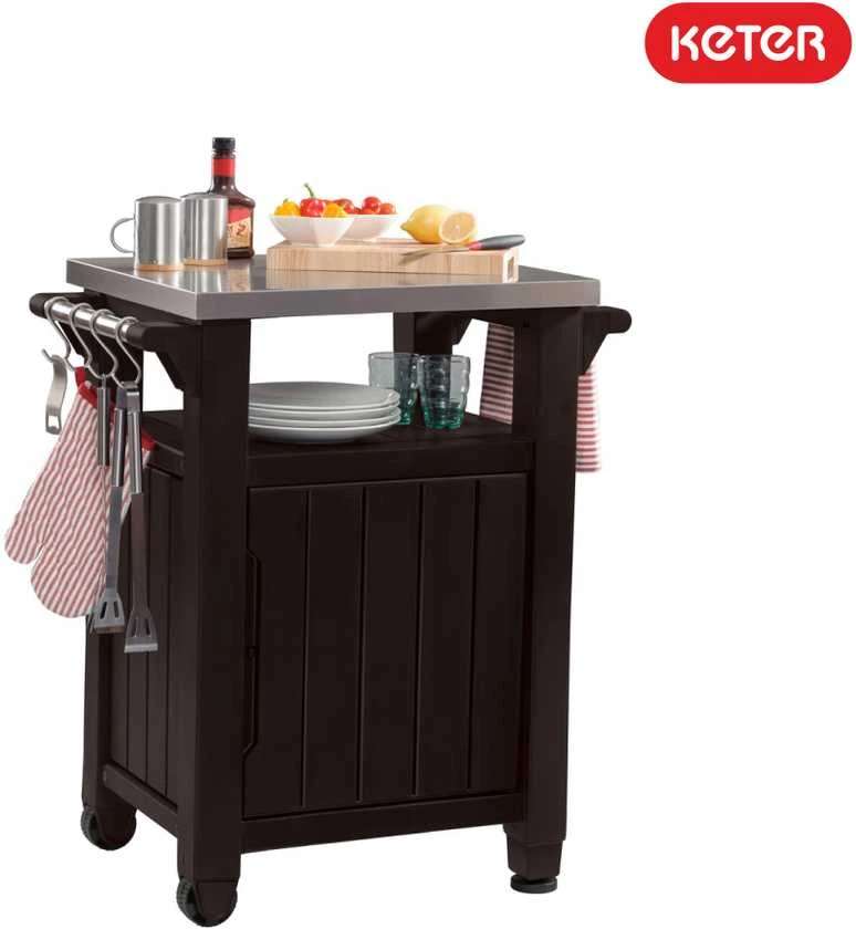 Keter UNITY stalas griliui 105L - Grafito