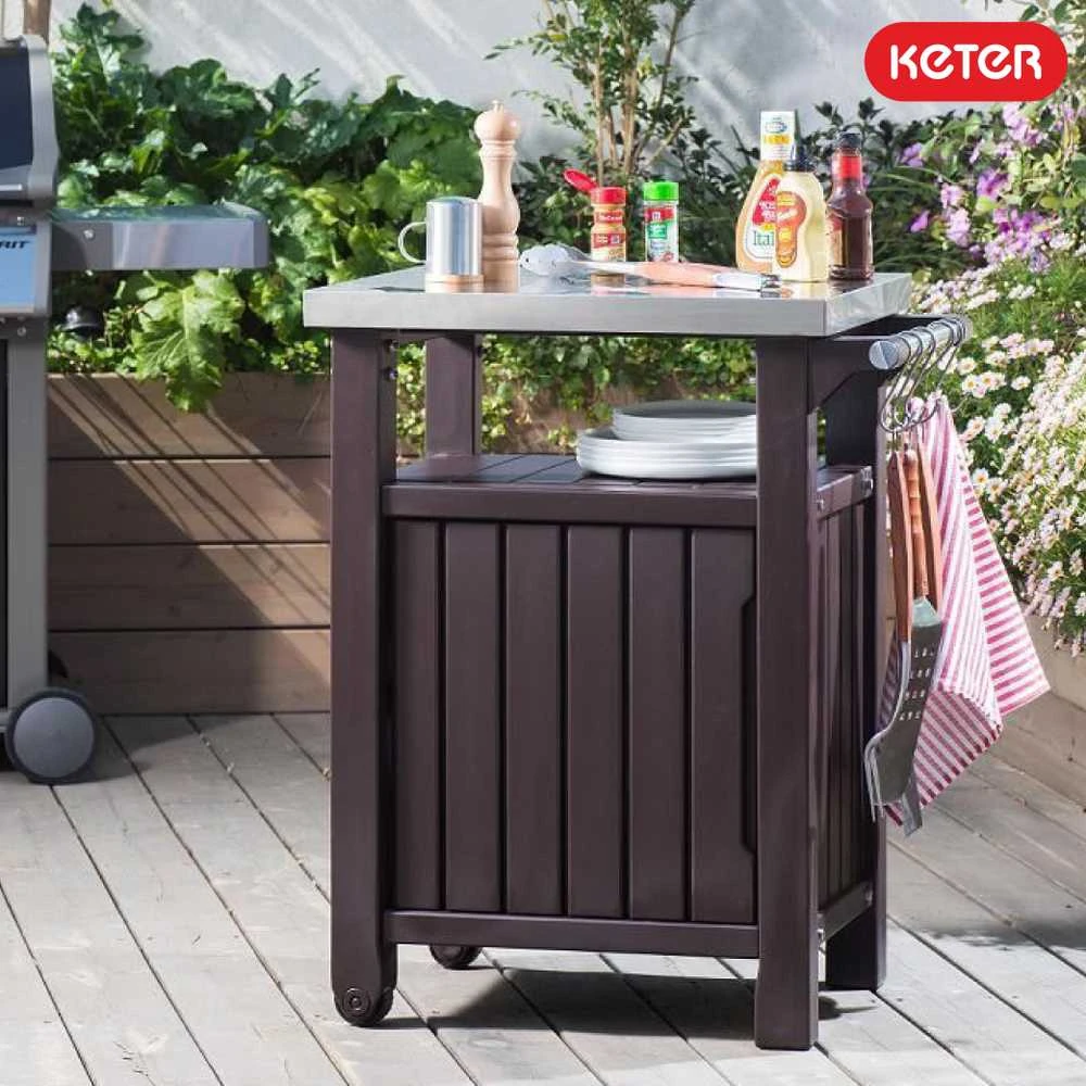 Keter UNITY stalas griliui 105L - Grafito