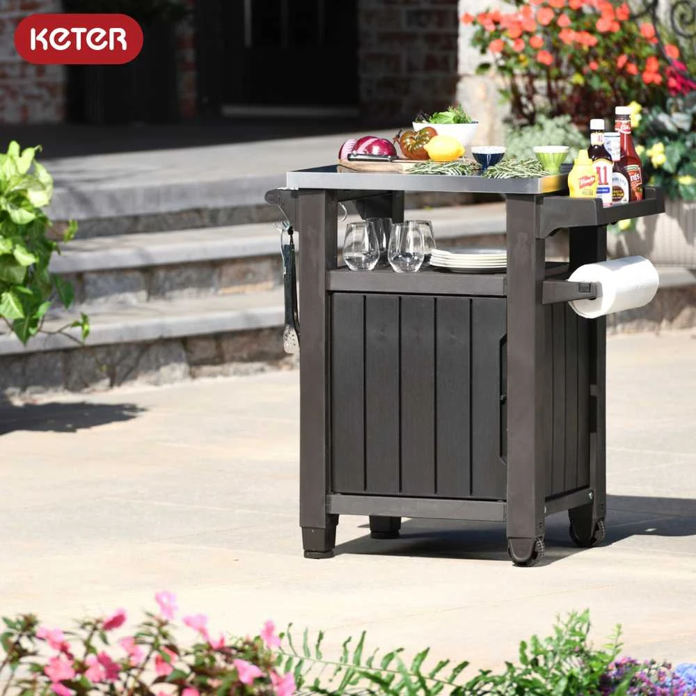 Keter UNITY stalas griliui 105L - Grafito