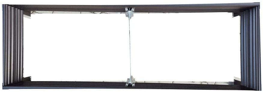 Klasika Garden NAUJIENA! GPPS pakelta lysvė KLASIKA Woodlook - Antracito (pilka) - 150 x 50 x 30 cm