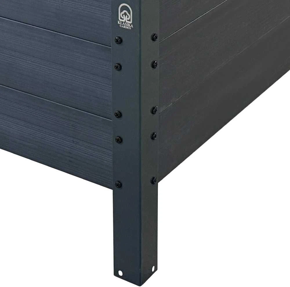 Klasika Garden NAUJO DIZAINO GPPS modulinė pakelta lysvė KLASIKA Woodlook (laiptai) - Ąžuolo imitacijos (ruda)