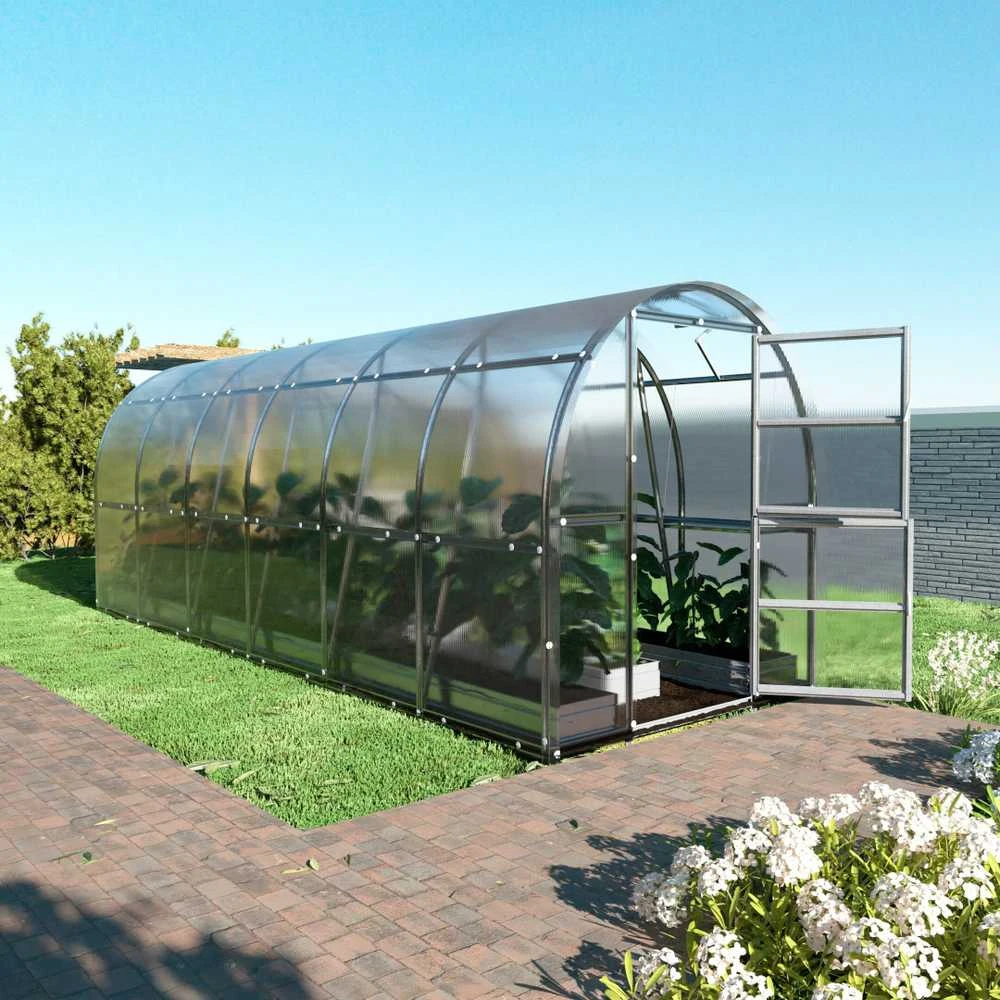 Klasika Greenhouses Šiltnamis KLASIKA Slim - 6 mm storio kanalinis polikarbonatas - 2 x 4 m (8 m²)