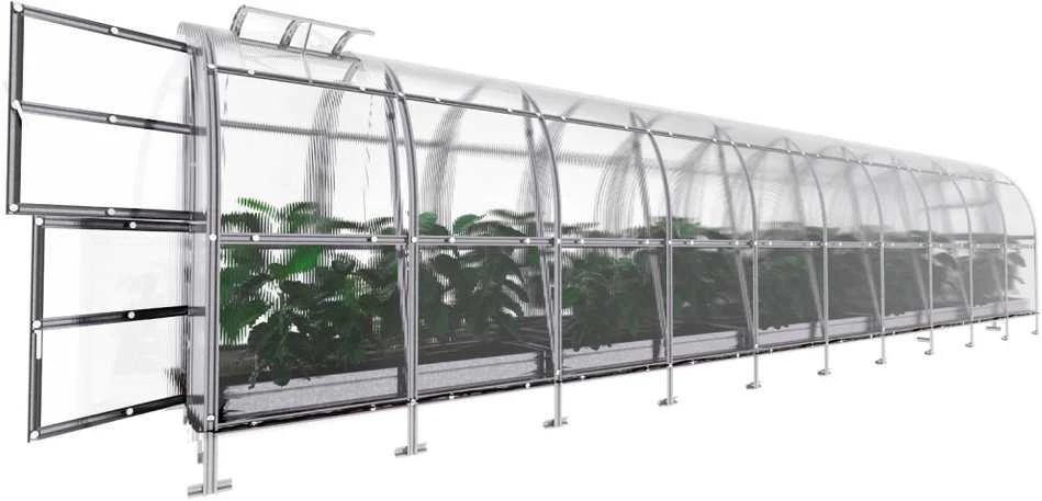 Klasika Greenhouses Šiltnamis KLASIKA Slim - 6 mm storio kanalinis polikarbonatas - 2 x 4 m (8 m²)