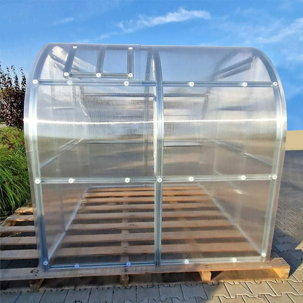 Klasika Greenhouses Šiltnamis KLASIKA Slim - 6 mm storio kanalinis polikarbonatas - 2 x 4 m (8 m²)