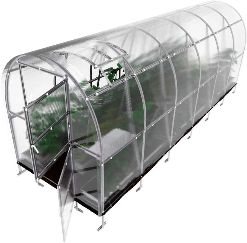 Klasika Greenhouses Šiltnamis KLASIKA Slim - 6 mm storio kanalinis polikarbonatas - 2 x 4 m (8 m²)