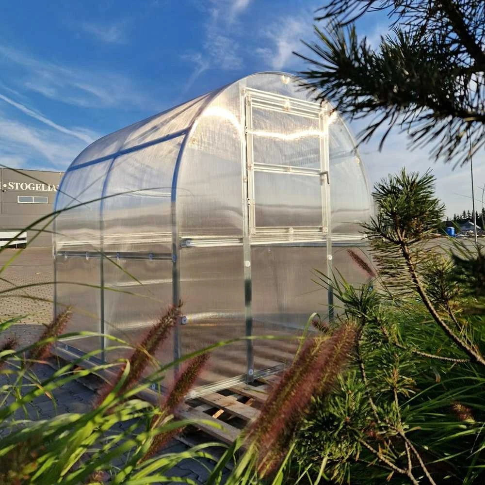 Klasika Greenhouses Šiltnamis KLASIKA Slim - 6 mm storio kanalinis polikarbonatas - 2 x 4 m (8 m²)
