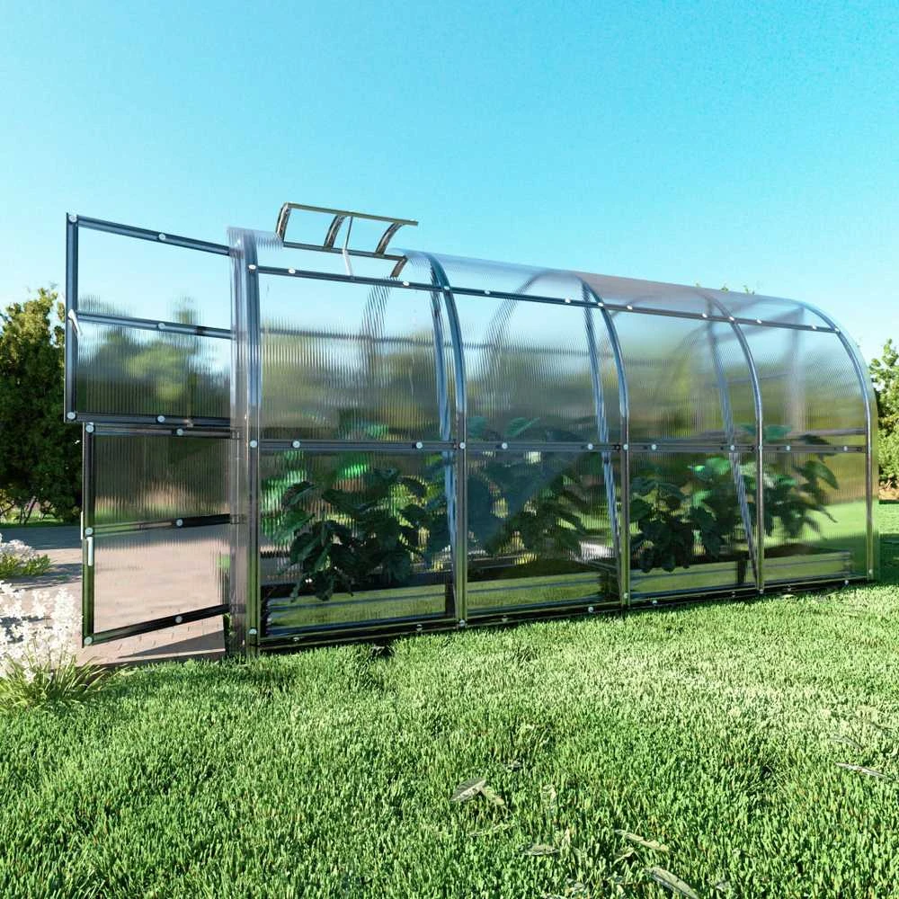 Klasika Greenhouses Šiltnamis KLASIKA Slim - 6 mm storio kanalinis polikarbonatas - 2 x 4 m (8 m²)