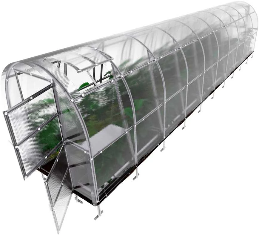 Klasika Greenhouses Šiltnamis KLASIKA Slim - 6 mm storio kanalinis polikarbonatas - 2 x 4 m (8 m²)