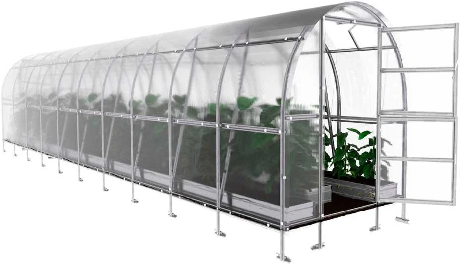 Klasika Greenhouses Šiltnamis KLASIKA Slim - 6 mm storio kanalinis polikarbonatas - 2 x 4 m (8 m²)