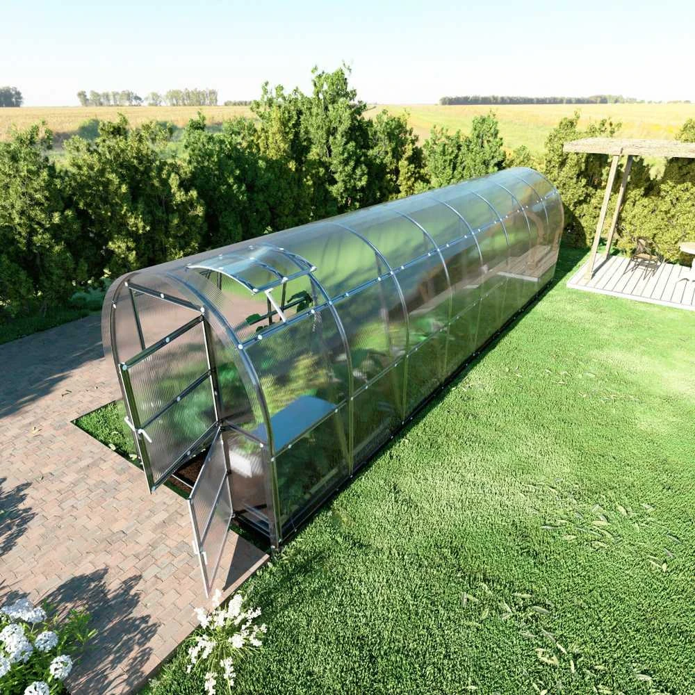 Klasika Greenhouses Šiltnamis KLASIKA Slim - 6 mm storio kanalinis polikarbonatas - 2 x 4 m (8 m²)
