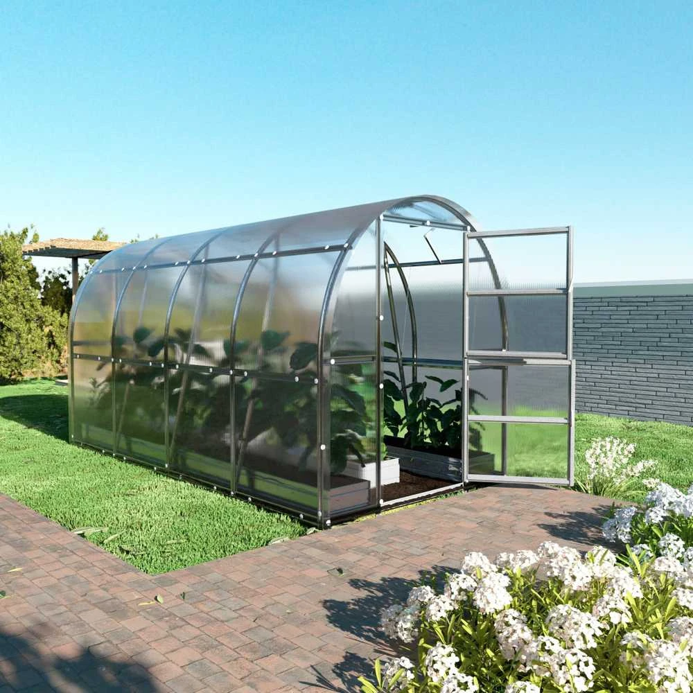 Klasika Greenhouses Šiltnamis KLASIKA Slim - 6 mm storio kanalinis polikarbonatas - 2 x 4 m (8 m²)