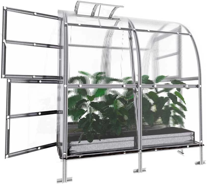 Klasika Greenhouses Šiltnamis KLASIKA Slim - 6 mm storio kanalinis polikarbonatas - 2 x 4 m (8 m²)