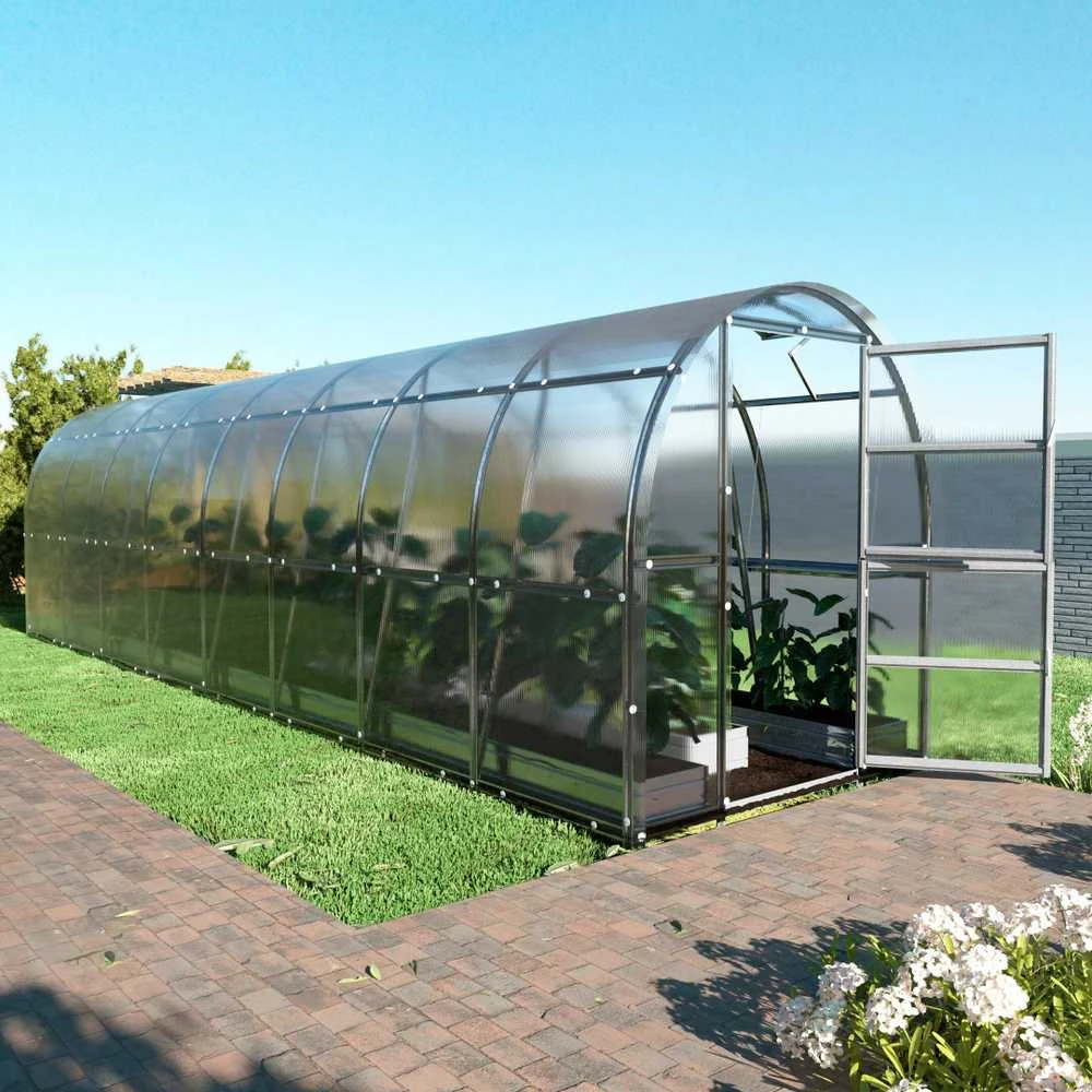 Klasika Greenhouses Šiltnamis KLASIKA Slim - 6 mm storio kanalinis polikarbonatas - 2 x 4 m (8 m²)