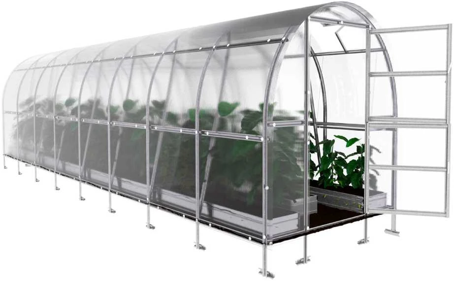 Klasika Greenhouses Šiltnamis KLASIKA Slim - 6 mm storio kanalinis polikarbonatas - 2 x 4 m (8 m²)