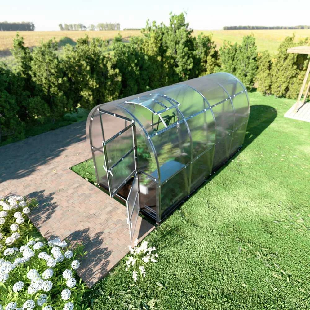 Klasika Greenhouses Šiltnamis KLASIKA Slim - 6 mm storio kanalinis polikarbonatas - 2 x 4 m (8 m²)