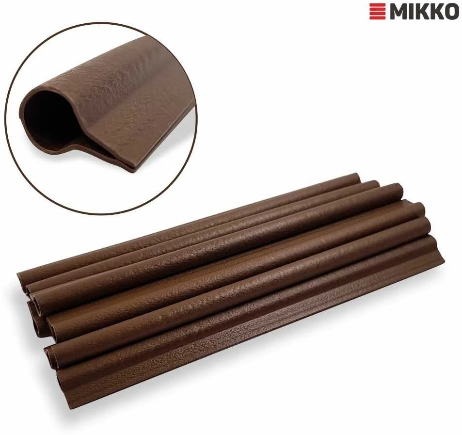 Klipsai tvoros juostai MIKKO Rattan 190 mm (10vnt) - Ruda