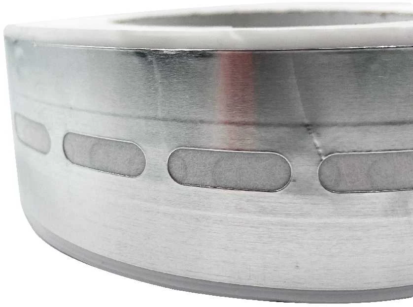 Kvėpuojanti sandarinimo juostelė 38 mm su geotekstile Polikarbonato lakštų sandarinimui