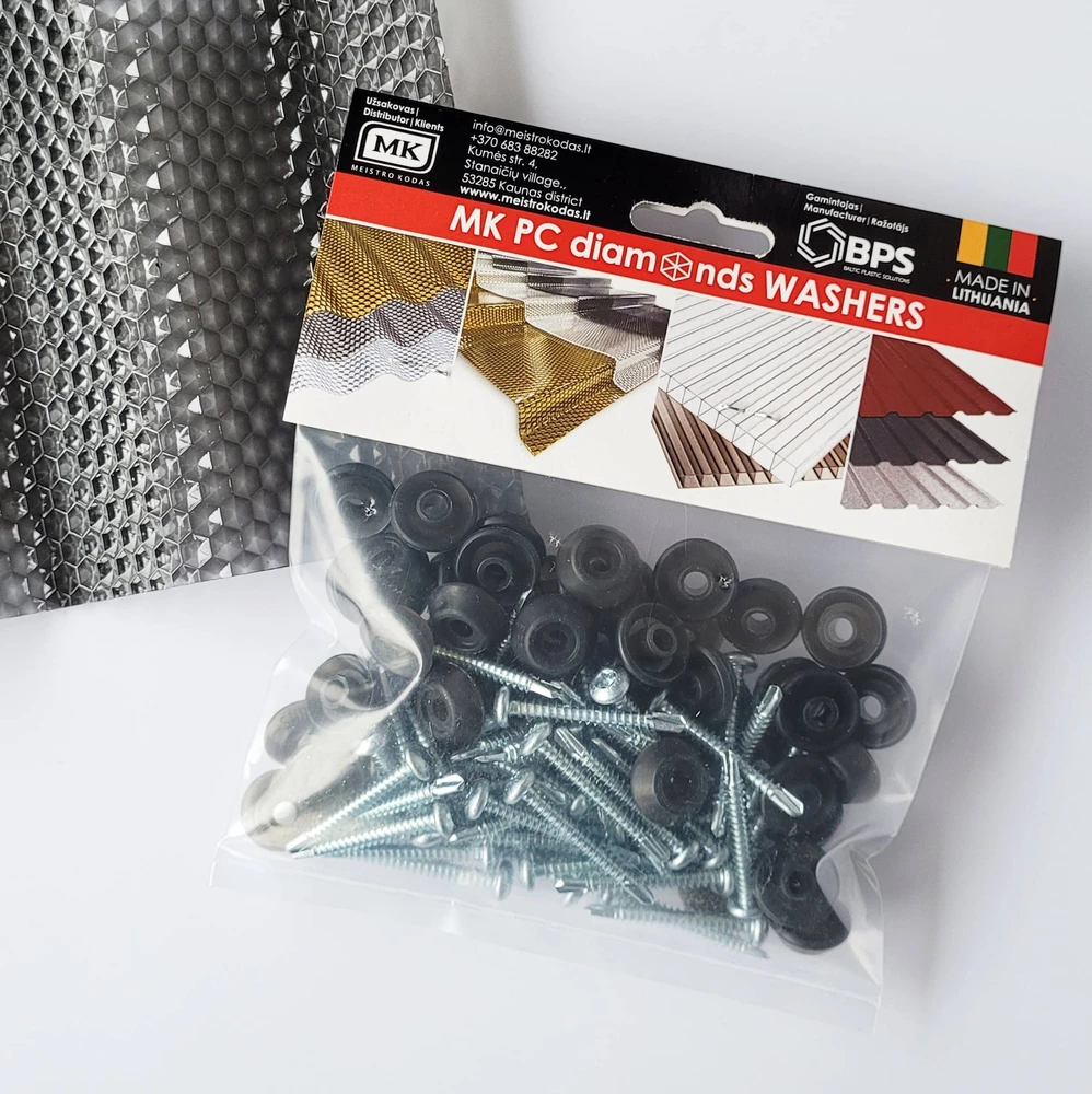 MK PC DIAMONDS SINUS banguota danga, pilka 7 metrų