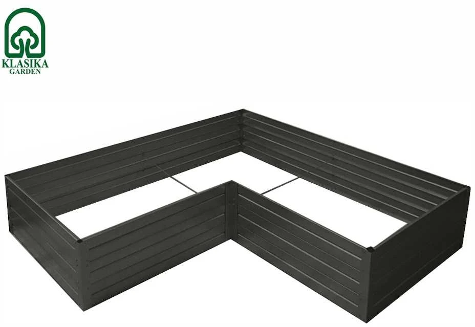 Modulinė pakelta lysvė KLASIKA GARDEN L-forma - RAL 7016