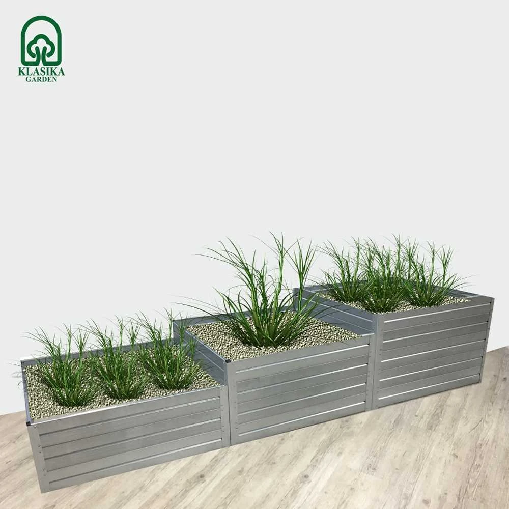 Modulinė pakelta lysvė KLASIKA GARDEN "Laiptai" - RAL 7016