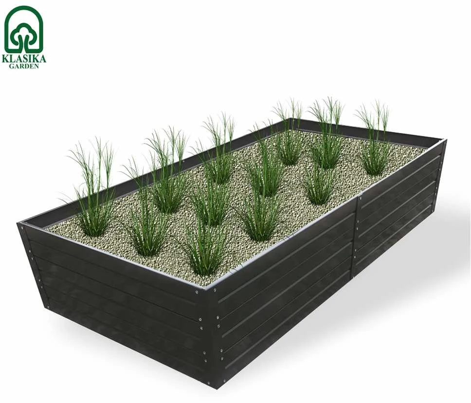 Pakelta lysvė KLASIKA GARDEN, chaki spalvos 20 cm aukščio