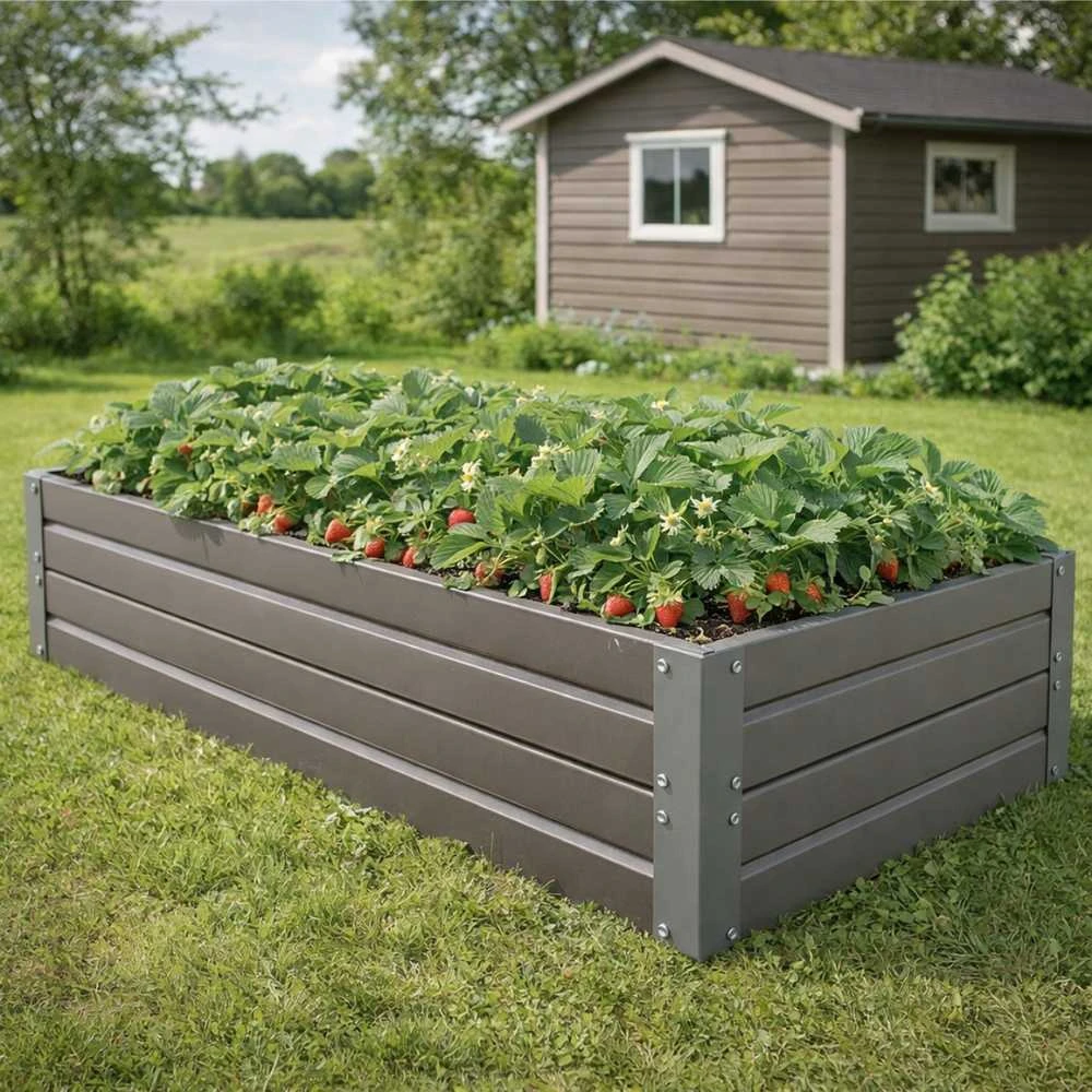 Pakelta lysvė KLASIKA GARDEN, chaki spalvos 20 cm aukščio