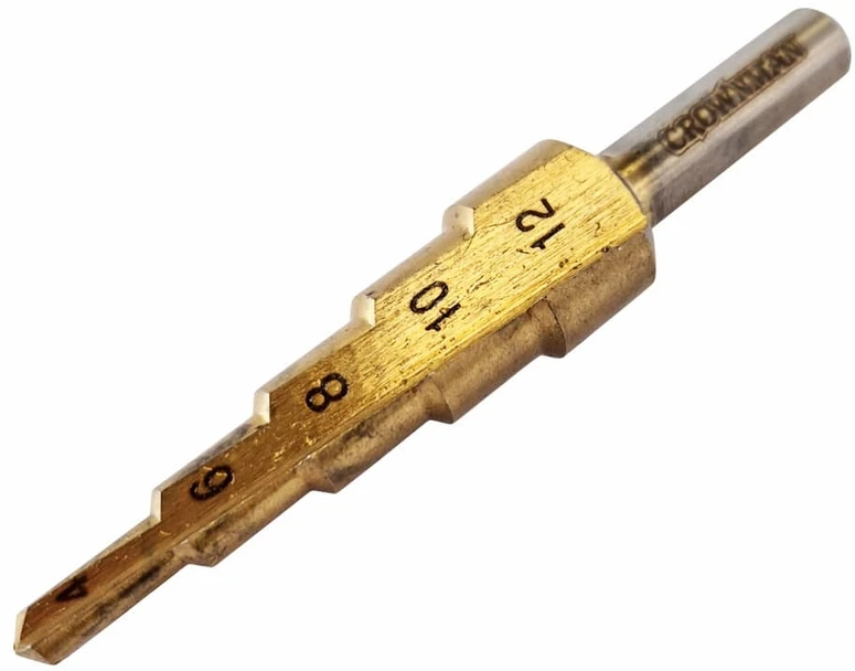 Pakopinis grąžtas 4-12 mm