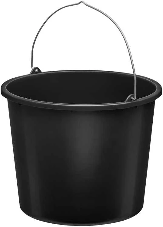Plastikinis kibiras, juodas - 20 L