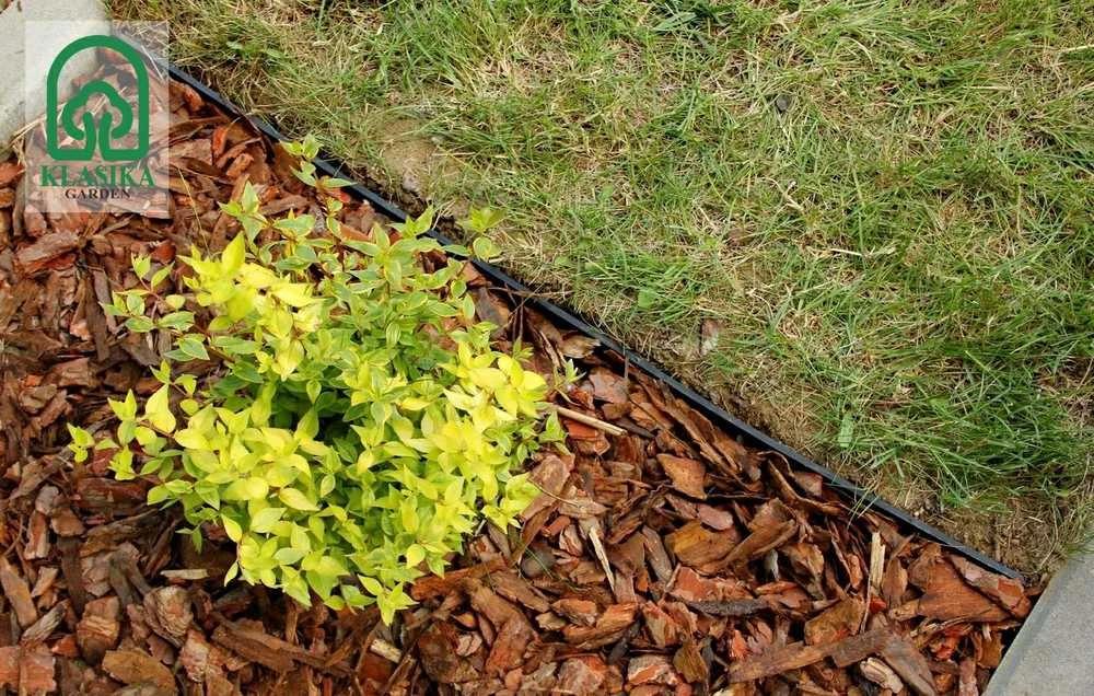 Plastikinis vejos bortas, juodas 4,5 x 100 cm