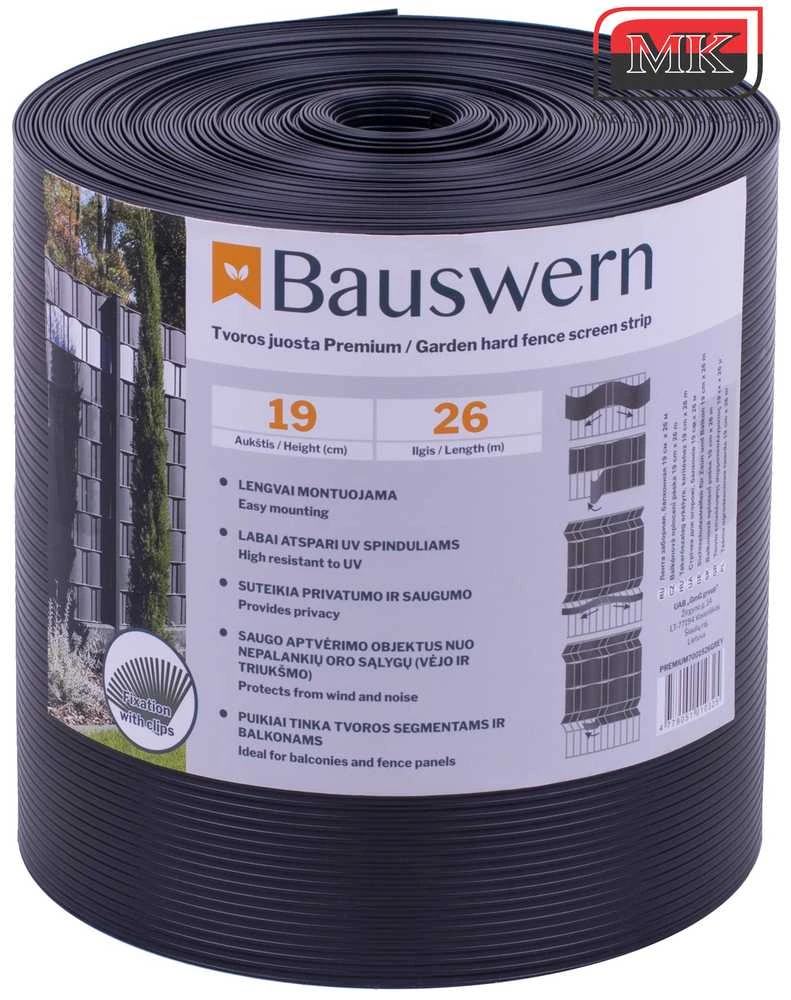 Tvoros juosta BAUSWERN PREMIUM, 26 x 0,19m - RAL 8011 (Ruda)