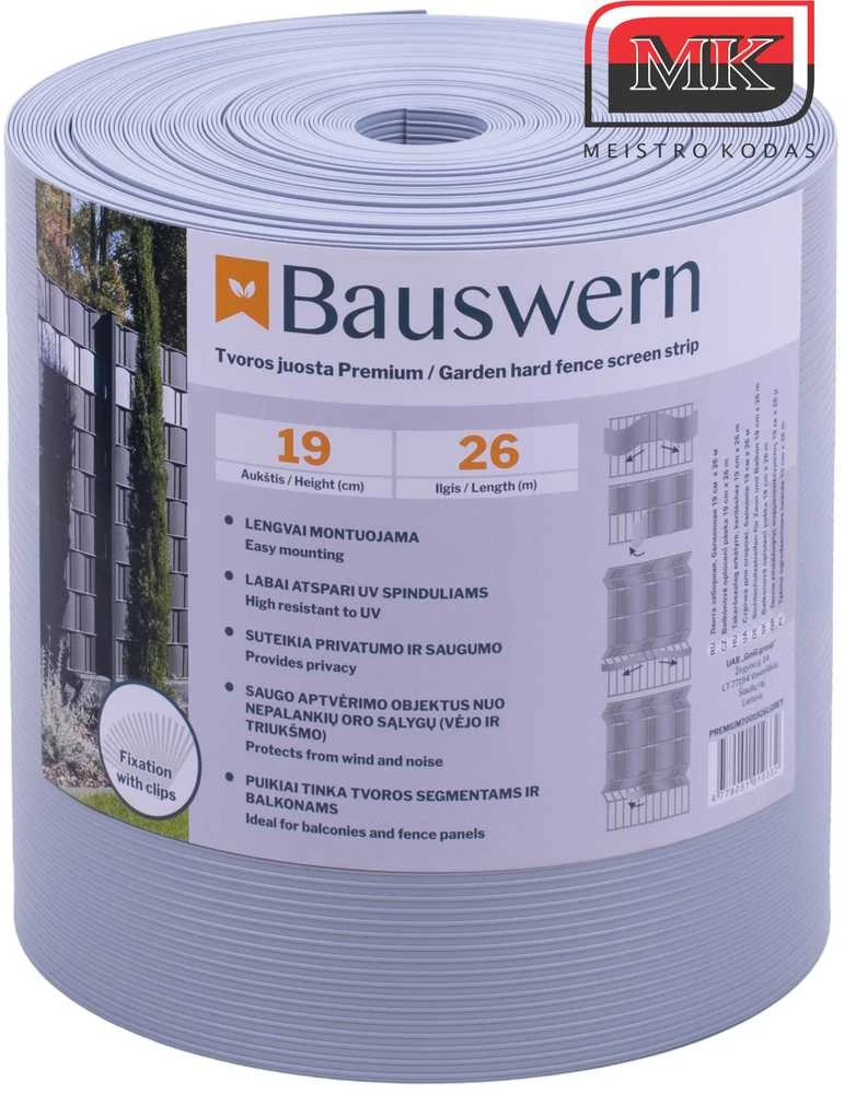 Tvoros juosta BAUSWERN PREMIUM, 26 x 0,19m - RAL 8011 (Ruda)