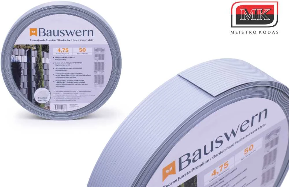 Tvoros juosta BAUSWERN PREMIUM, 50 x 0,0475m - RAL 8011 (Ruda)