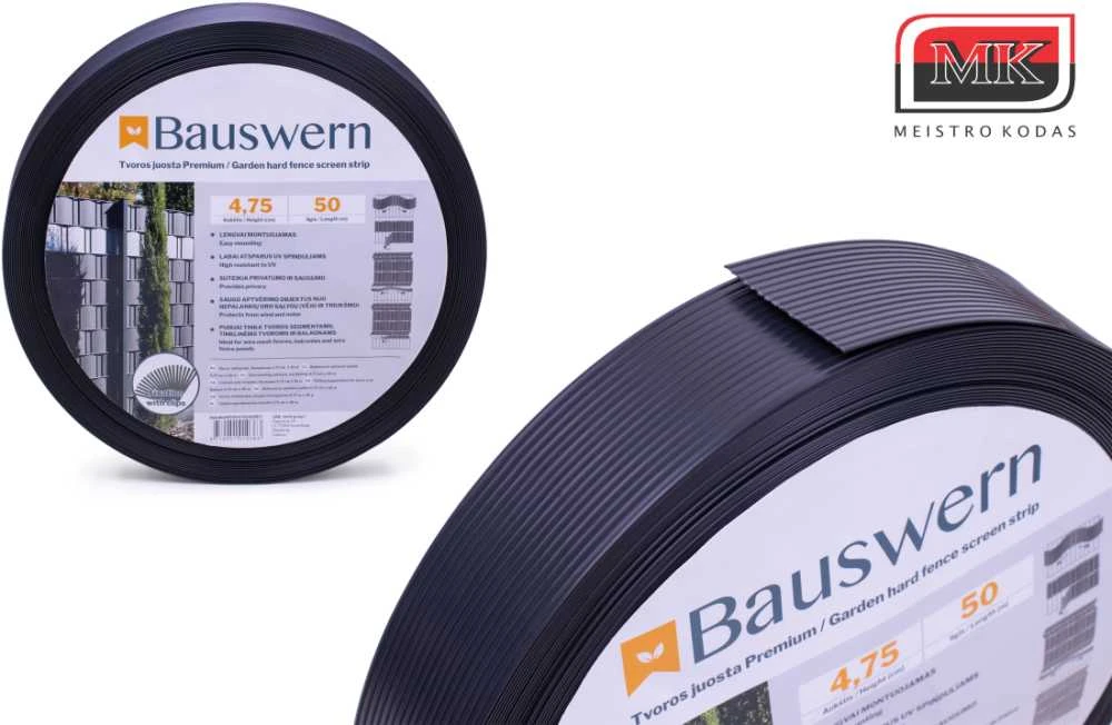 Tvoros juosta BAUSWERN PREMIUM, 50 x 0,0475m - RAL 8011 (Ruda)