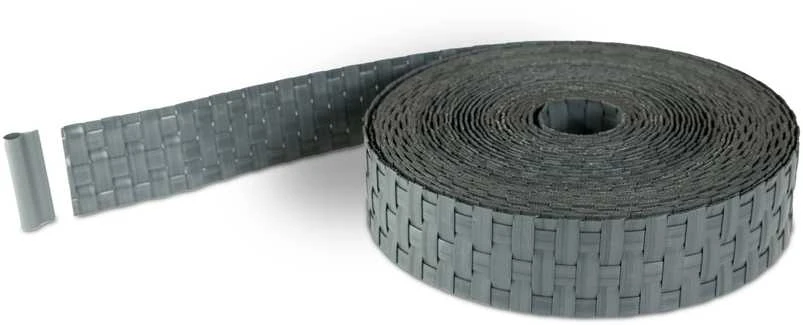 Tvoros juosta MIKKO Rattan 4,75cm x 12,75m, grafitas MK-03