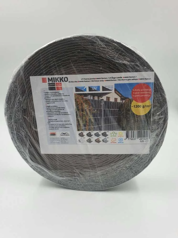 Tvoros juosta MIKKO Rattan 4,75cm x 12,75m, ruda MK-01