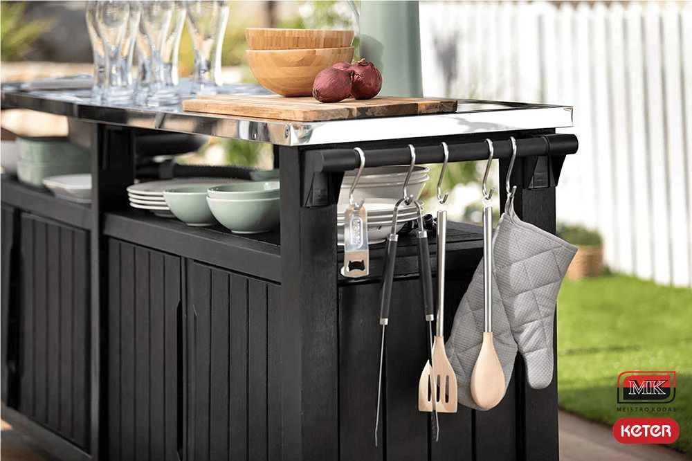 UNITY CHEF stalas griliui su kriaukle 415L