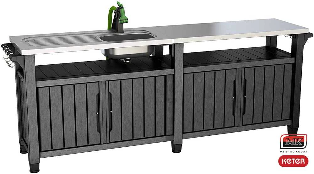 UNITY CHEF stalas griliui su kriaukle 415L