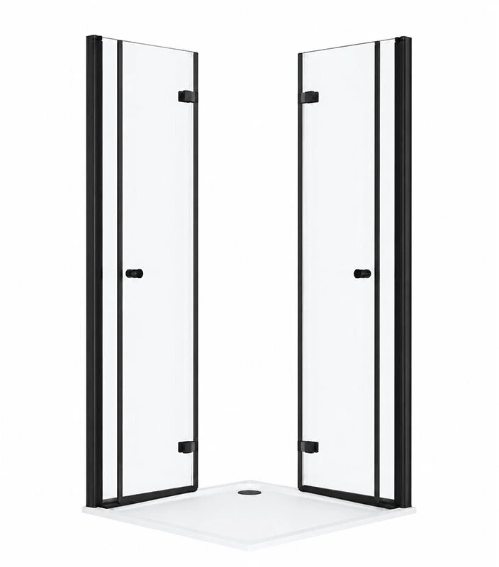 Dušo kabina SANREMO Juodas DD 90x90