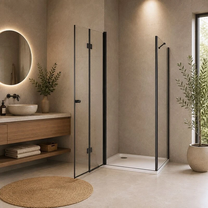 Dušo kabina SANREMO Juodas DW 90x90