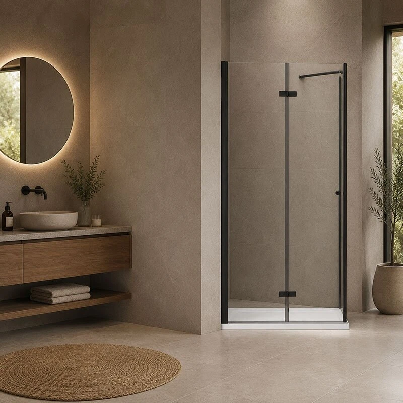 Dušo kabina SANREMO Juodas DW 90x90