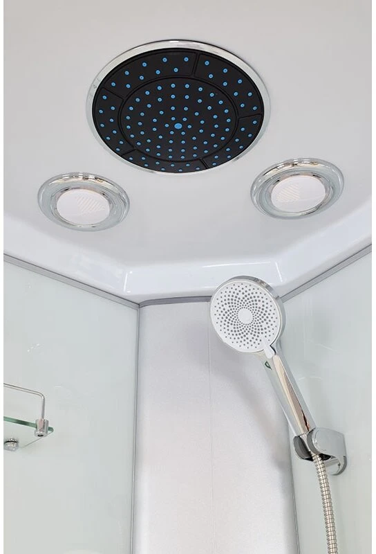 Hidromasažinė dušo kabina LUKA 90 LPS Jet skaidriu stiklu