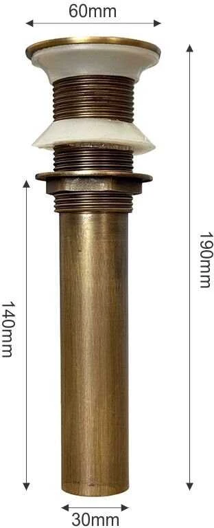 Praustuvo dugno vožtuvas SM SW1206 Bronze