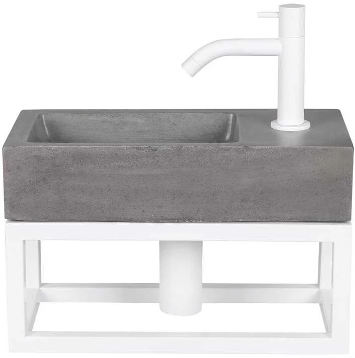 Praustuvo komplektas DIFFERENZ Juti Concrete 38,5 cm