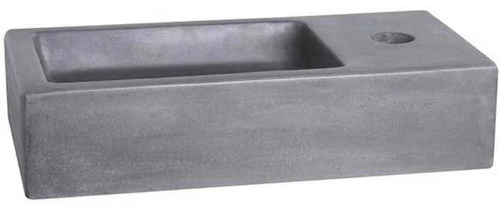 Praustuvo komplektas DIFFERENZ Juti Concrete 38,5 cm