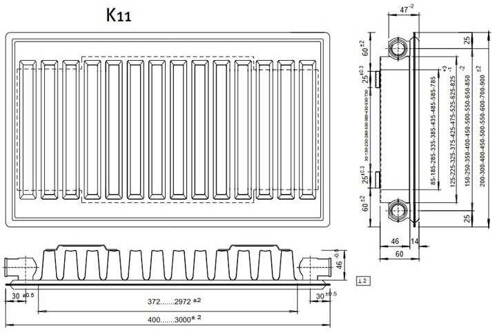 Radiatorius ALTECH K11 300-2200, žema kaina | Varle.lt
