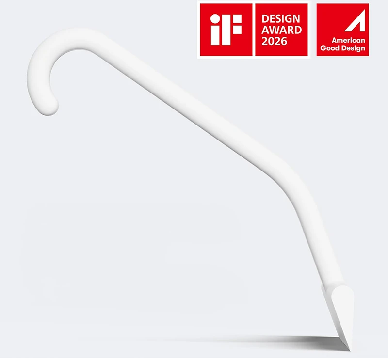 Silikoninis dušo valytuvas DANCEMOON 25 cm, baltas