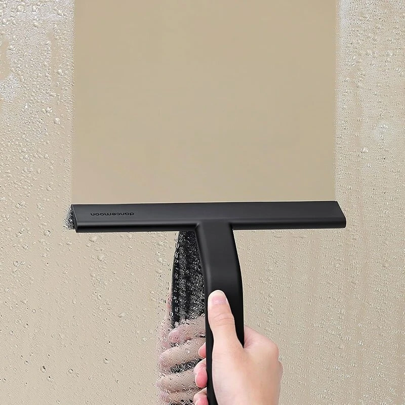 Silikoninis dušo valytuvas DANCEMOON 25 cm, juodas