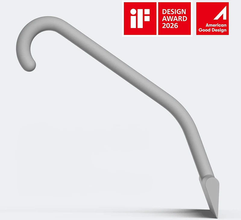 Silikoninis dušo valytuvas DANCEMOON 25 cm, pilkas
